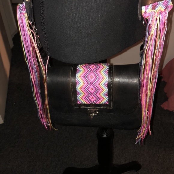 Handmade leather festival bag - Picture 3 of 15